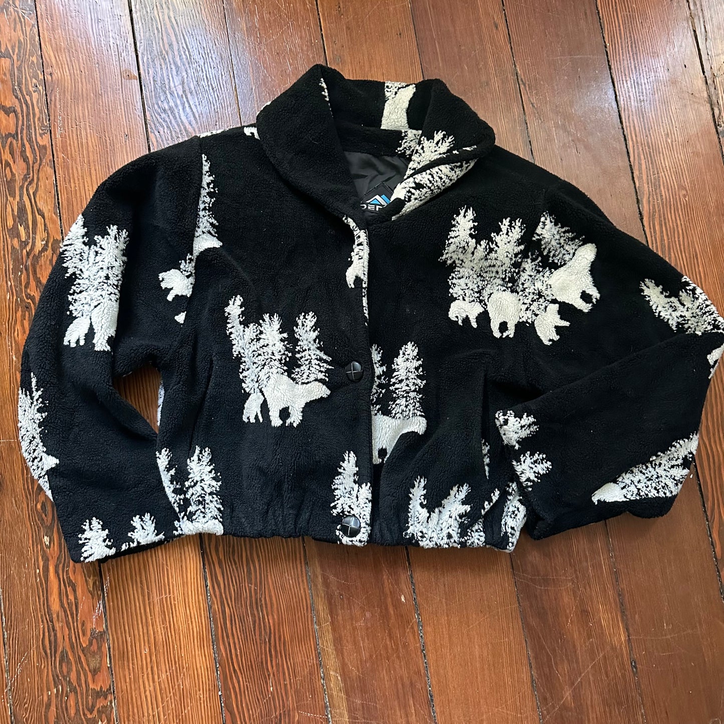 Vintage Denali Fuzzy Plush Bear Jacket
