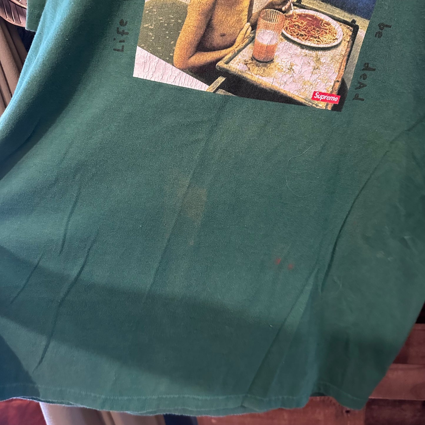 Supreme Gummo Bathtub Tee in Light Pine - Large