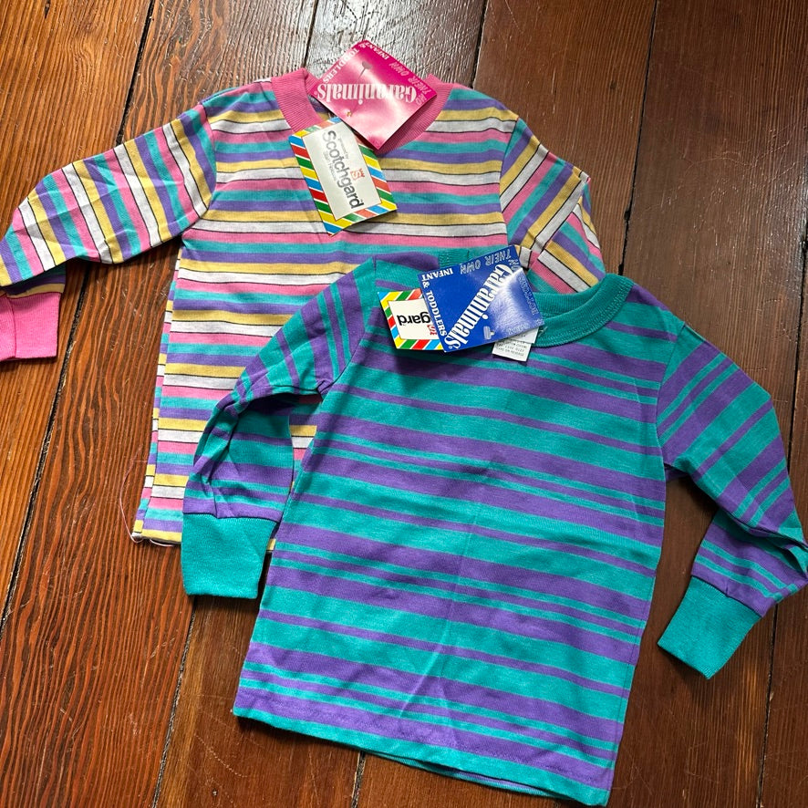 Vintage Striped Long Sleeves Bundle of 2 - Size 2T