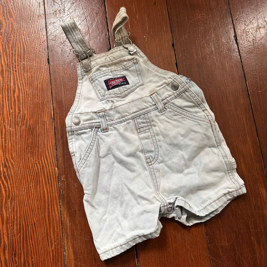 Vintage Denim Overalls - 3-6 Months