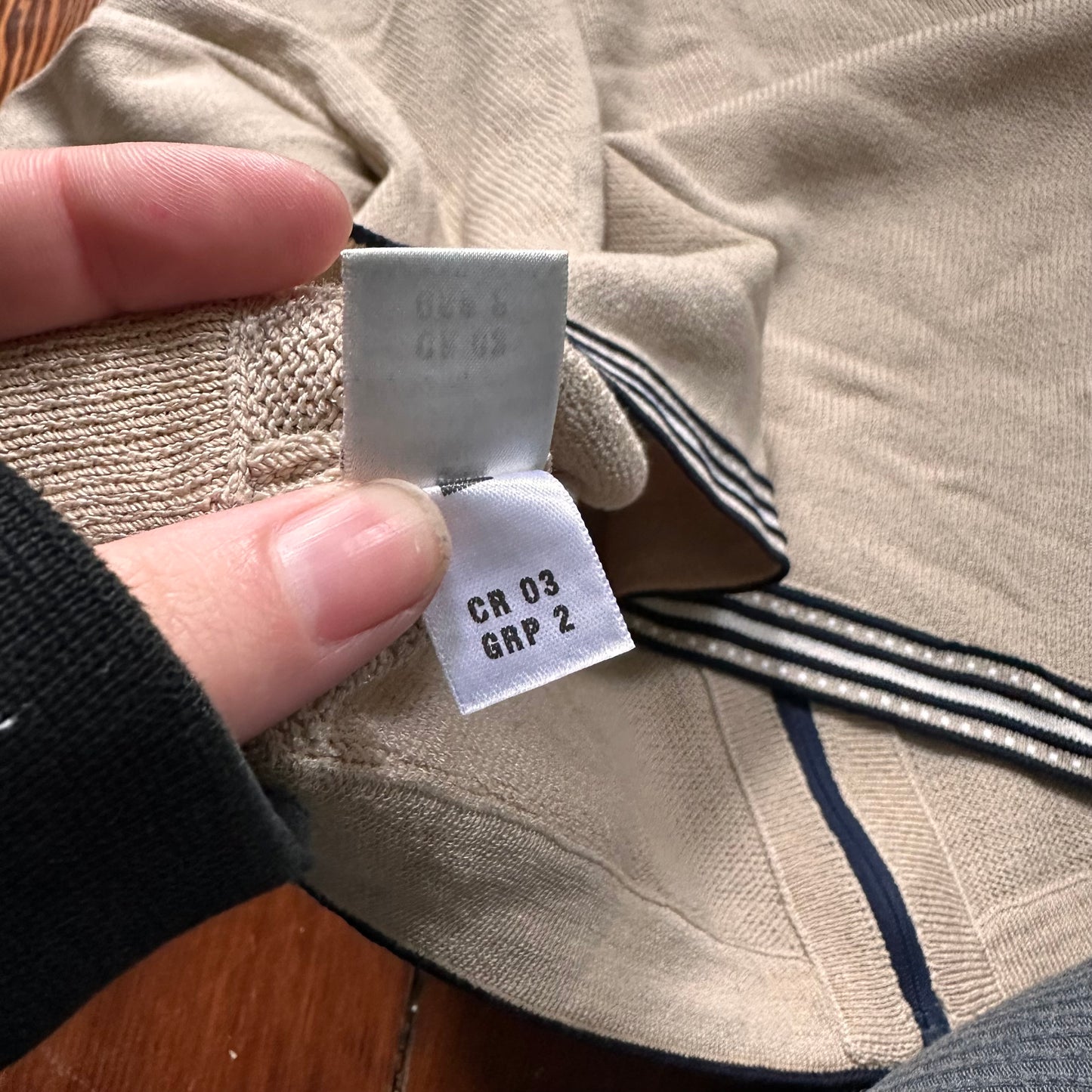 St. John Collection by Marie Gray Neutral Zip Up Sweater - Made in the USA