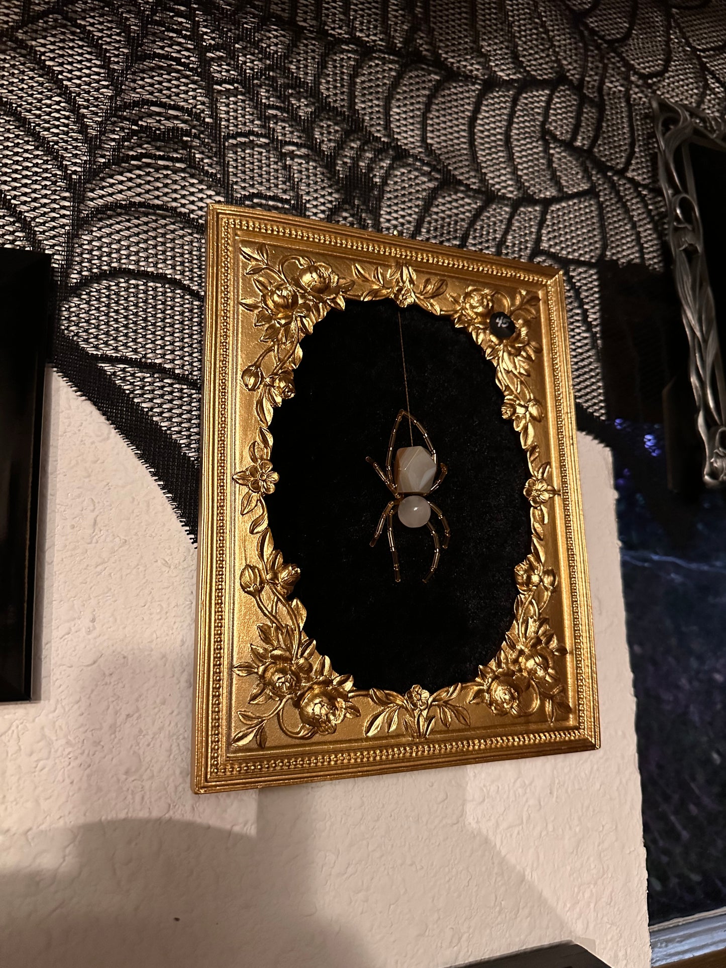 Gold Framed Spider Art x2!