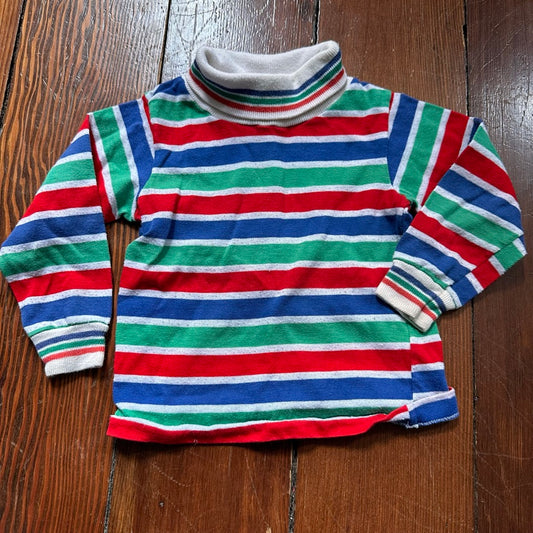 Vintage Striped Turtle Neck - 2T