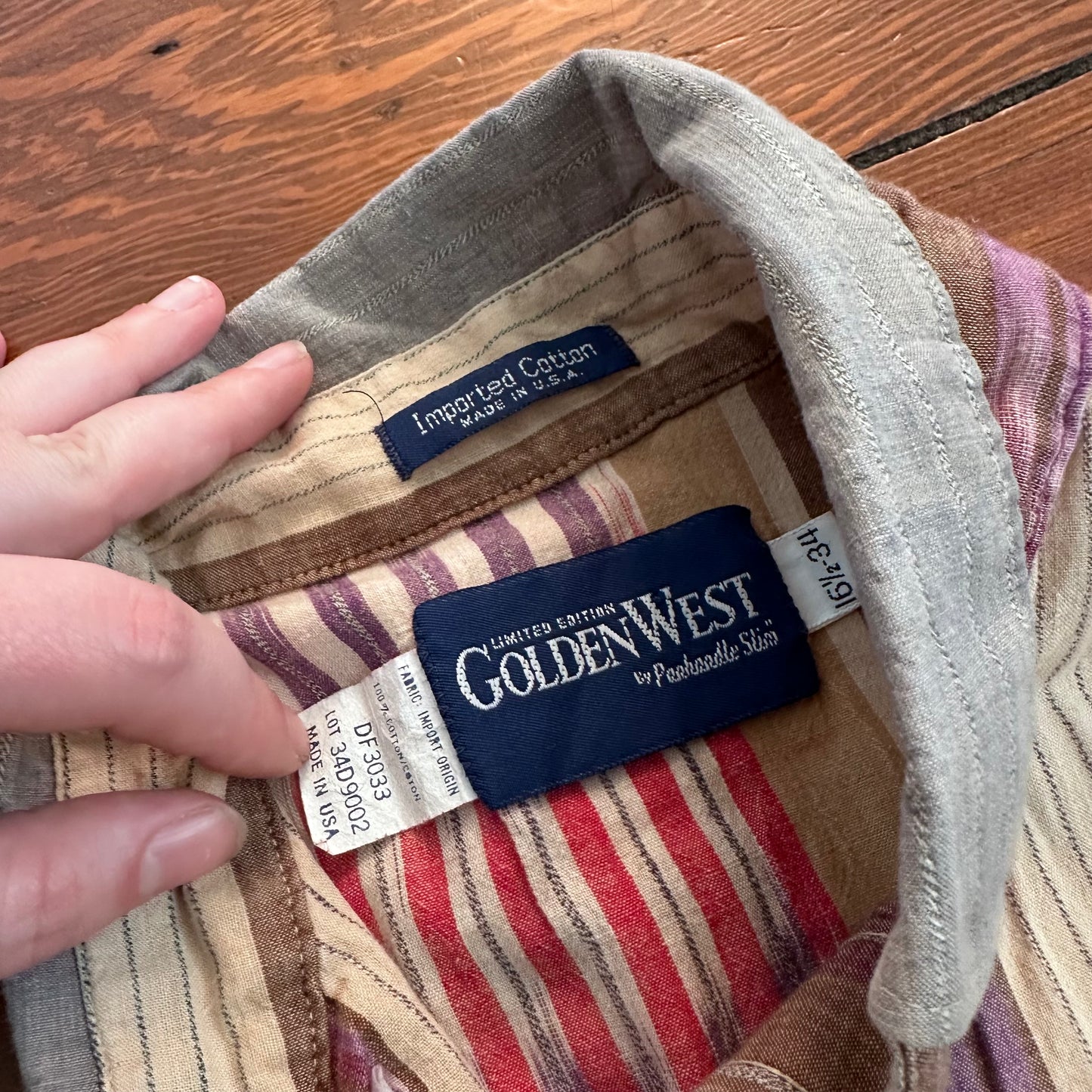 Vintage GoldenWest Western Button Up - Size Medium/Large