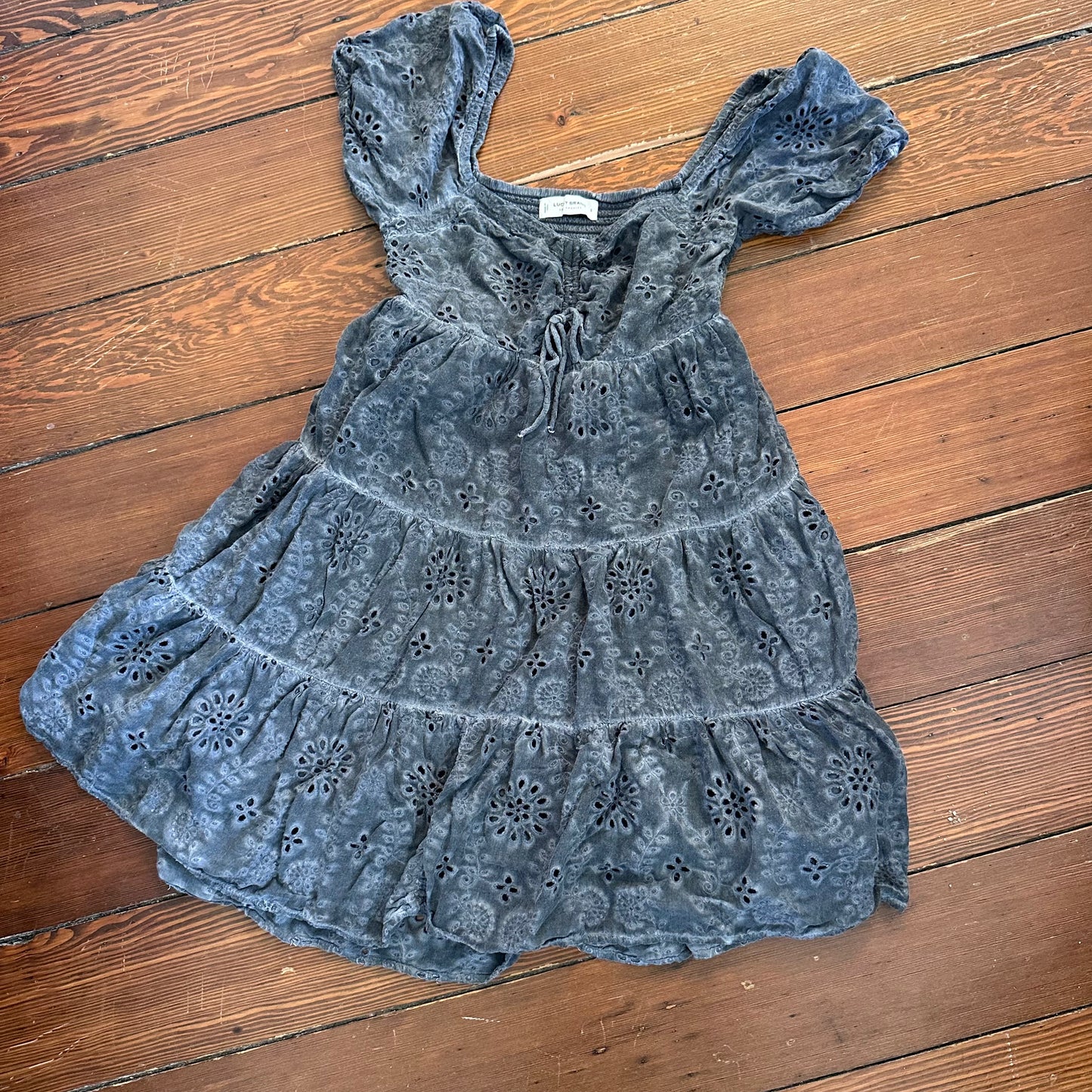 Lucky Brand Black Tiered Summer Dress - Size Small