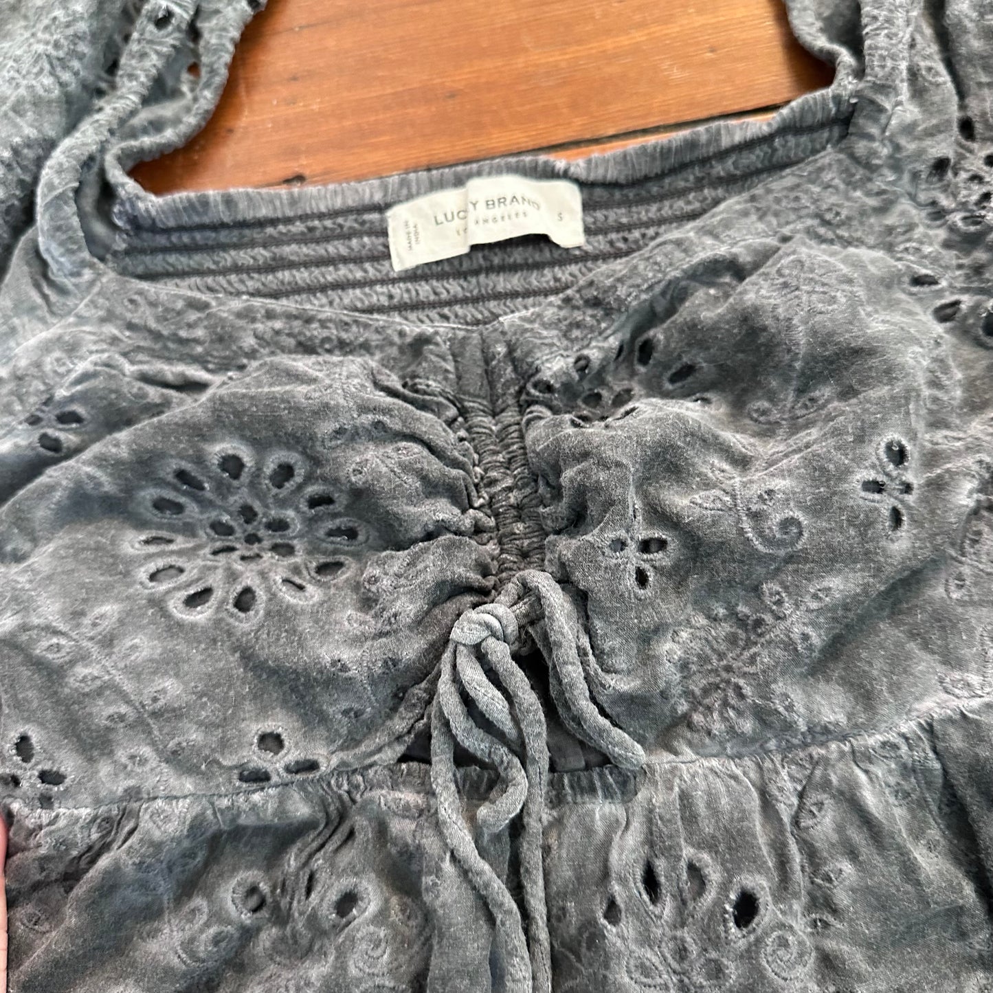 Lucky Brand Black Tiered Summer Dress - Size Small