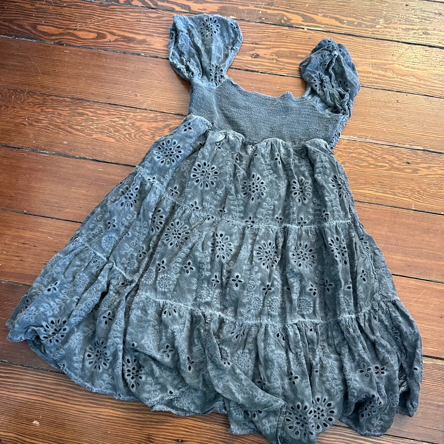 Lucky Brand Black Tiered Summer Dress - Size Small