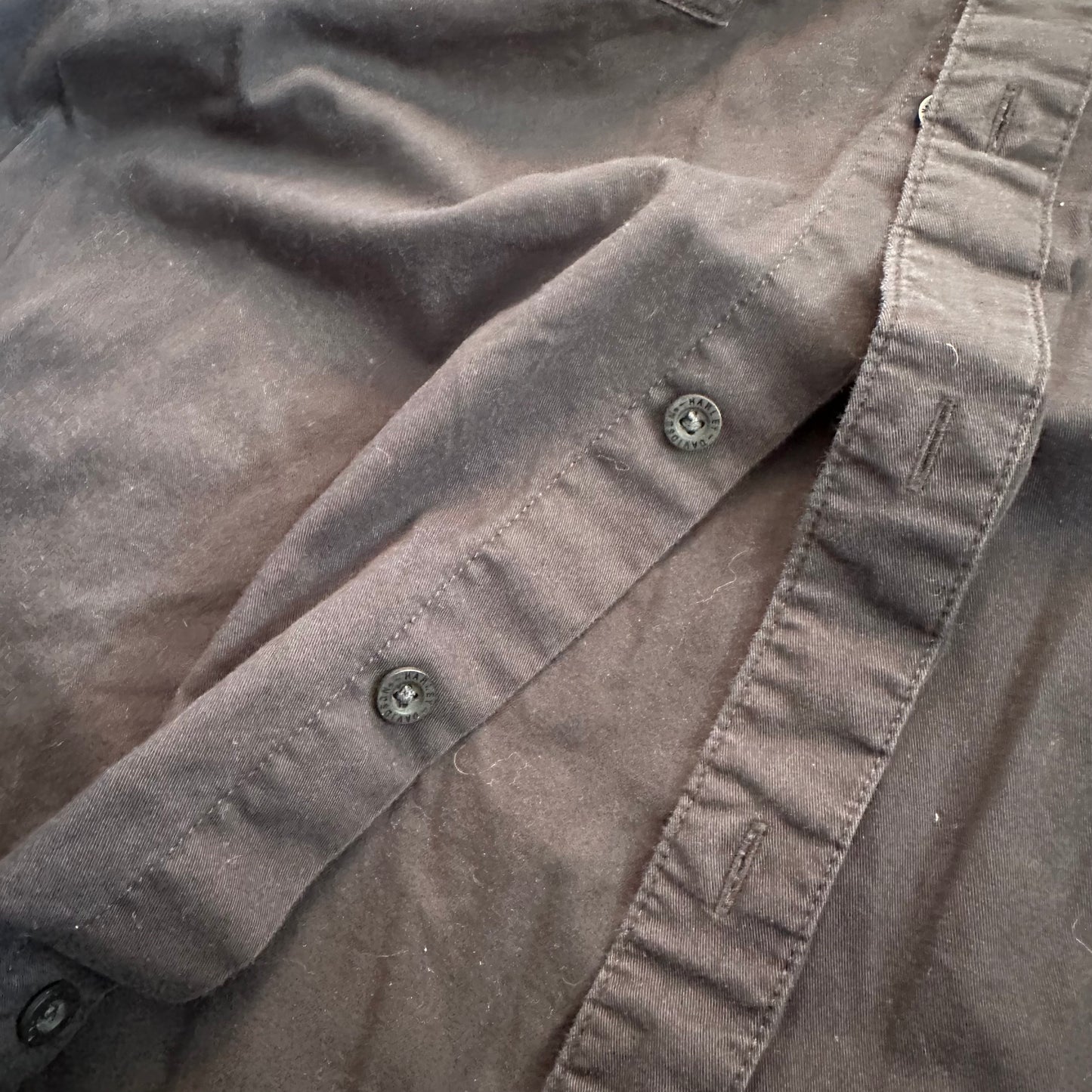 Harley Davidson Black Button Up Top - Size 2XL