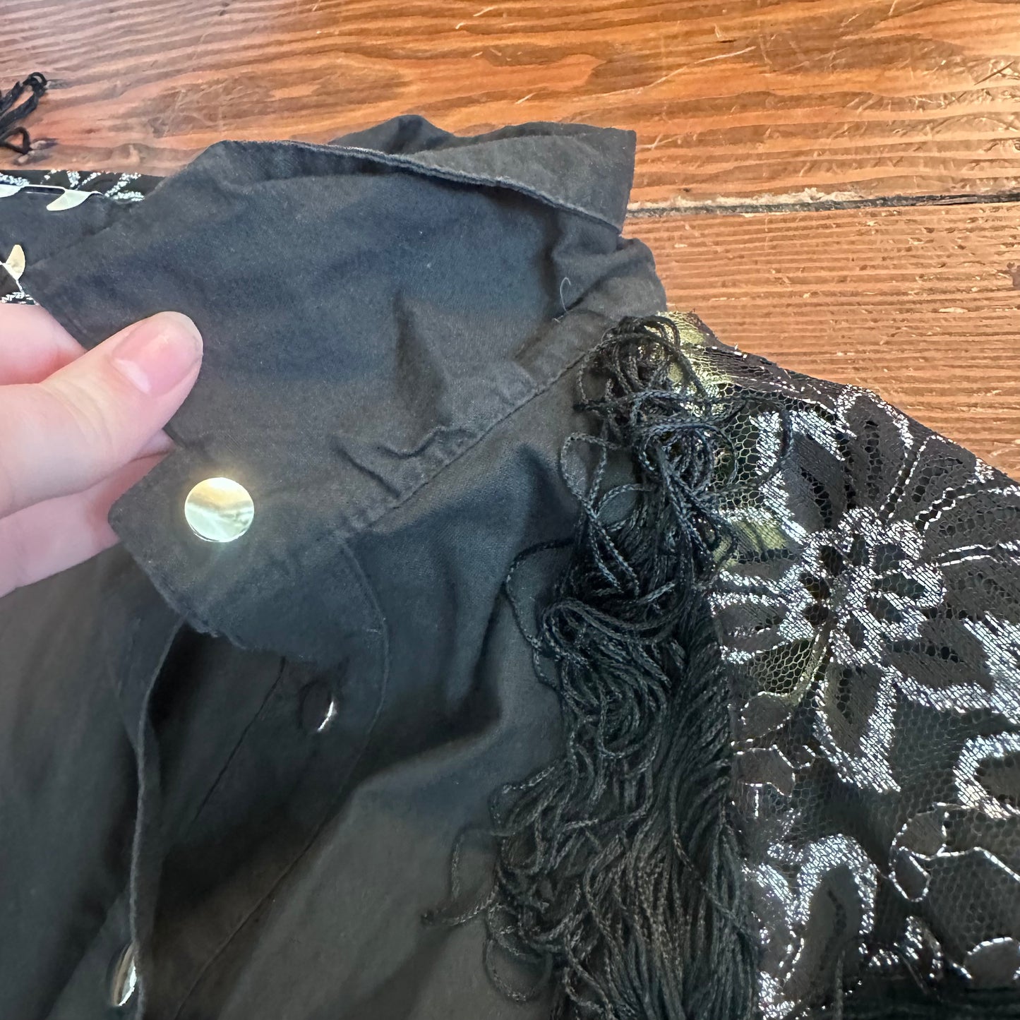 Vintage Lilia Smitty Black Western Cowgirl Rockabilly Dress - Small/Medium
