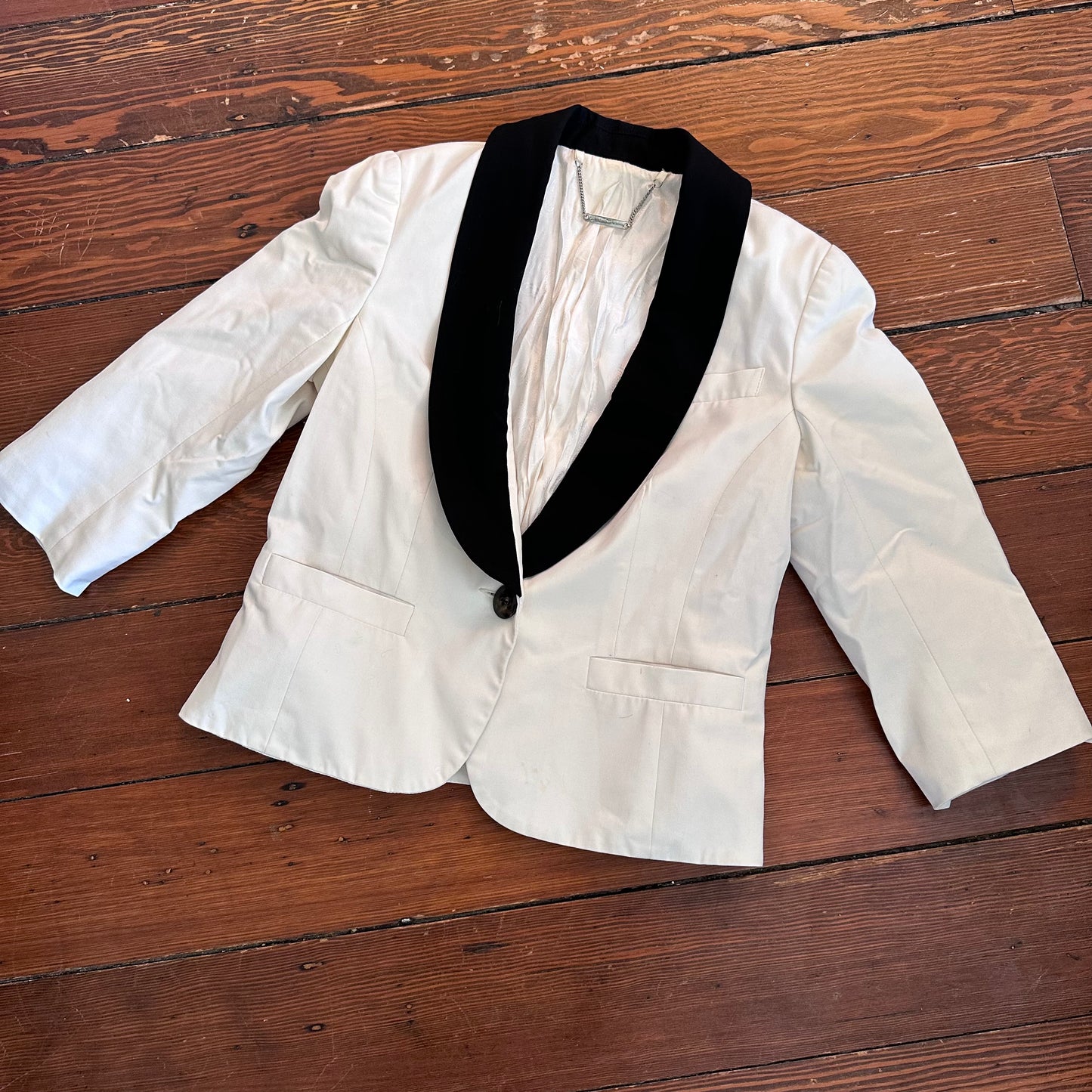 Trina Turk White Blazer Jacket - Small