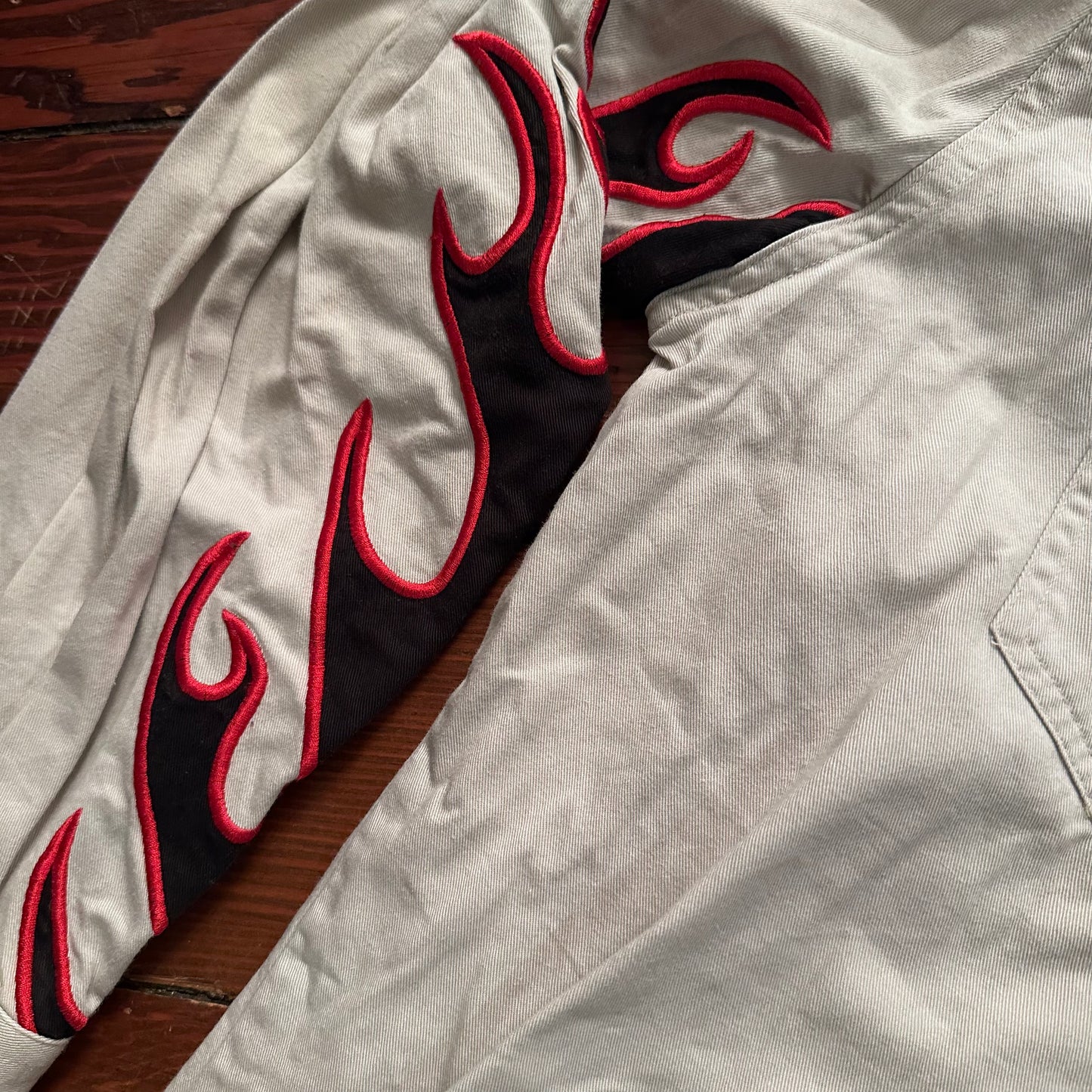 Vintage Roper Flame Sleeve Button Up - Size Large