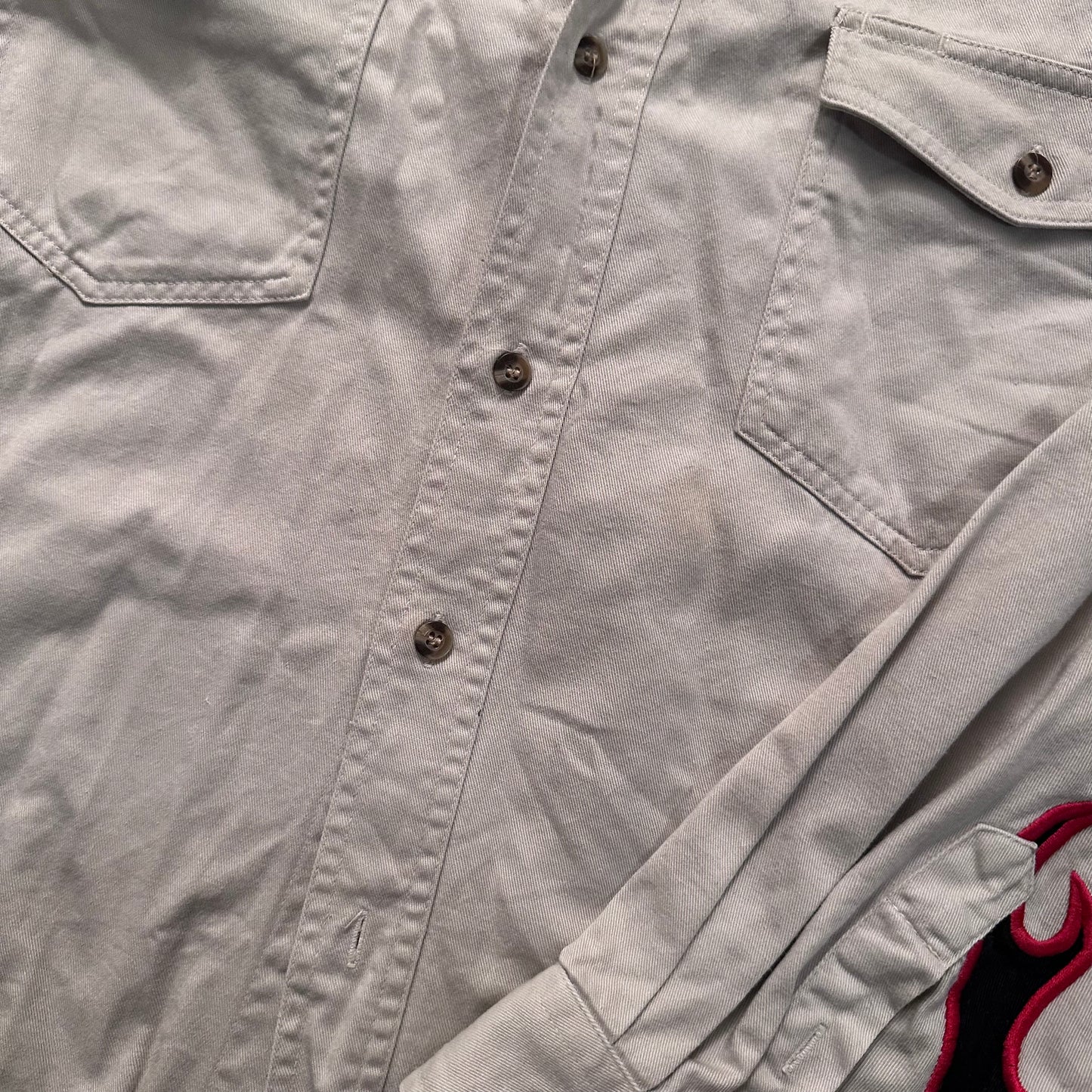 Vintage Roper Flame Sleeve Button Up - Size Large