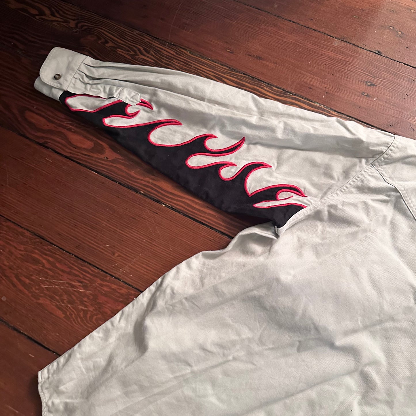 Vintage Roper Flame Sleeve Button Up - Size Large