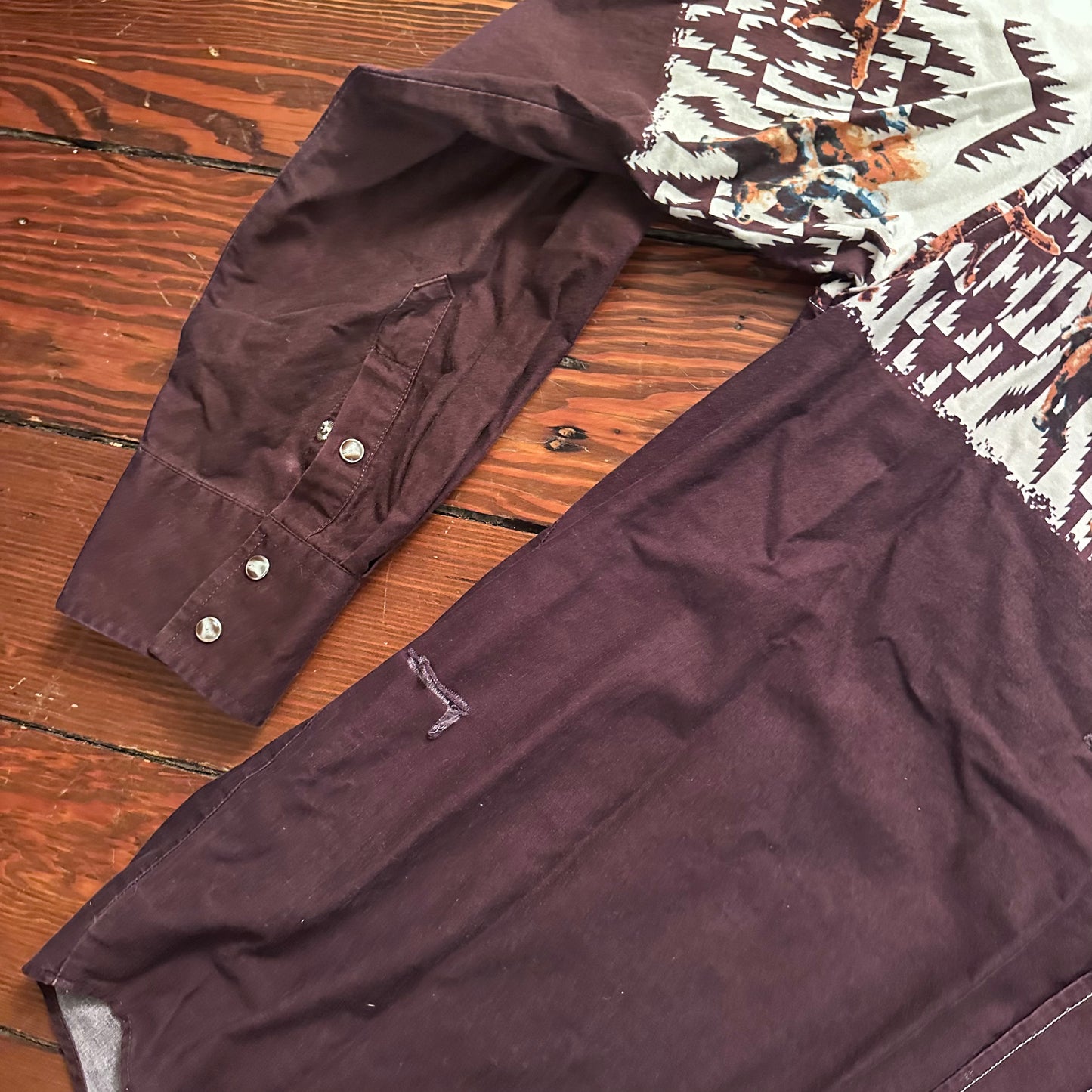 Vintage Western Roper Neutral Button Up - Size XL