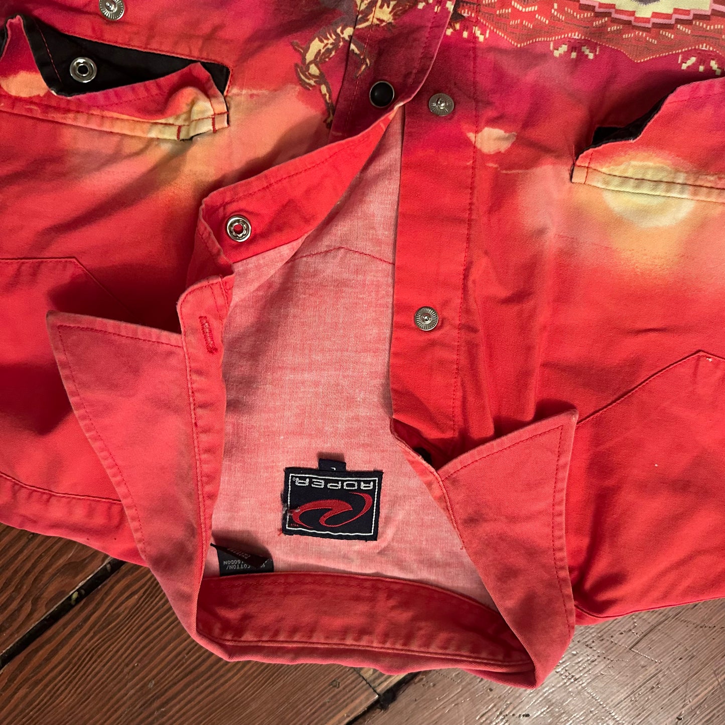 Vintage Western Roper Western Button Up - Size Large
