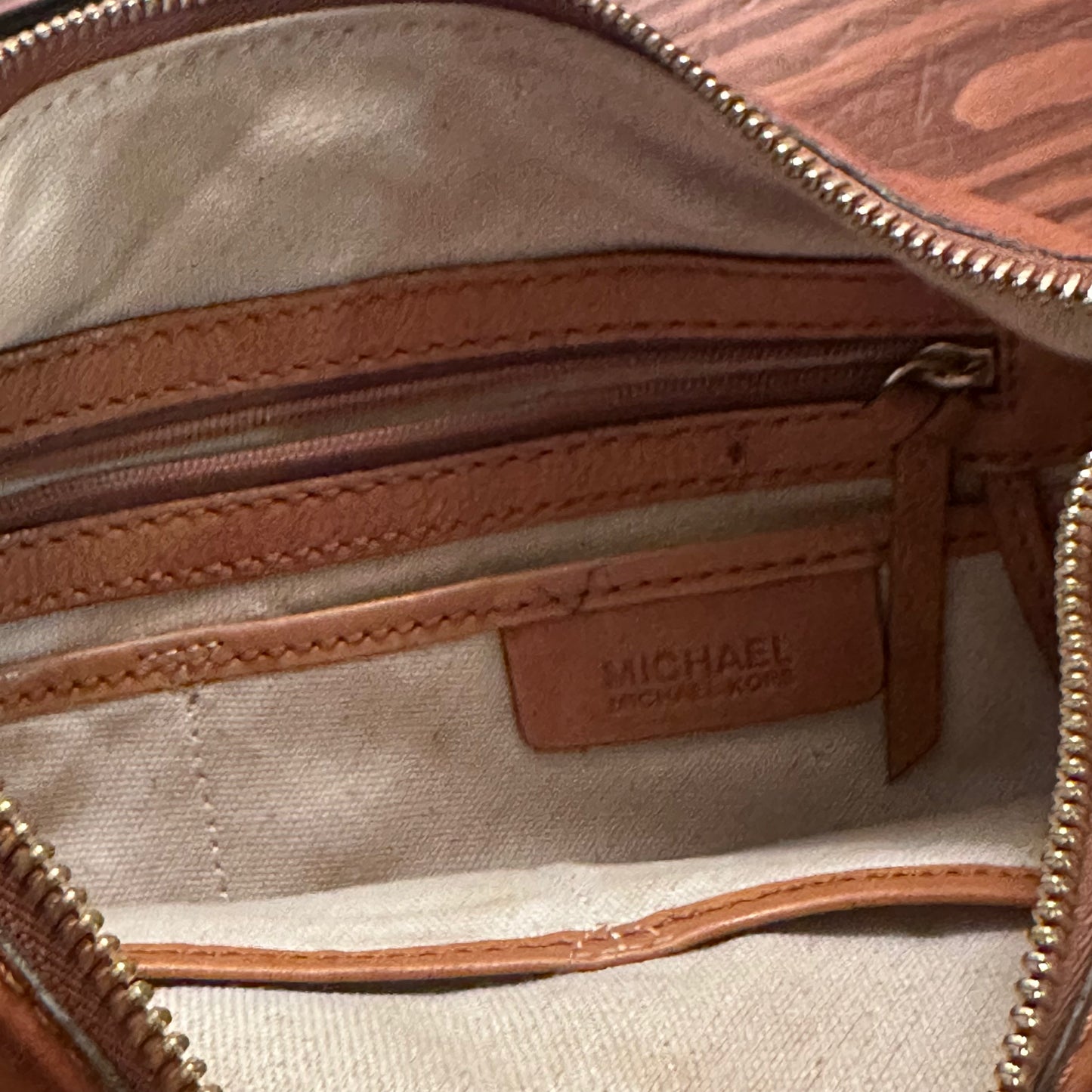 Micheal Kors Leather Purse with Gold Accent Details