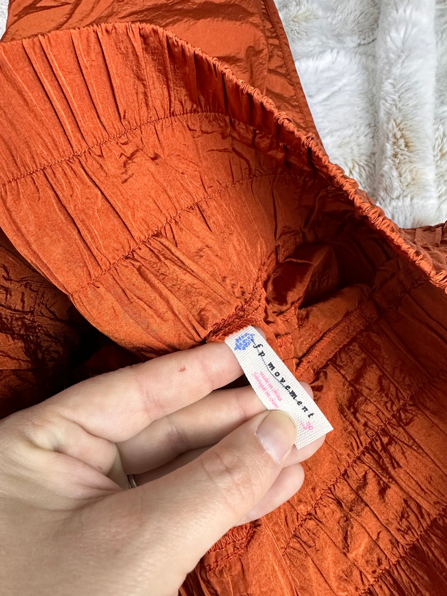 Free People Movement Burnt Orange Work Out Pants - Large