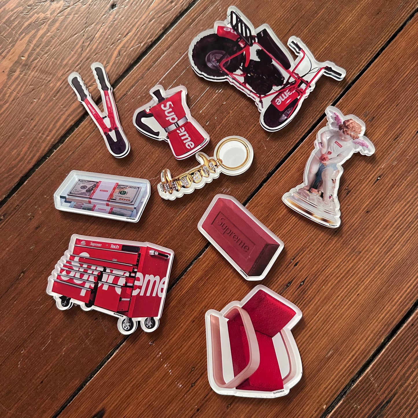SUPREME Red Magnet 9 Piece Set
