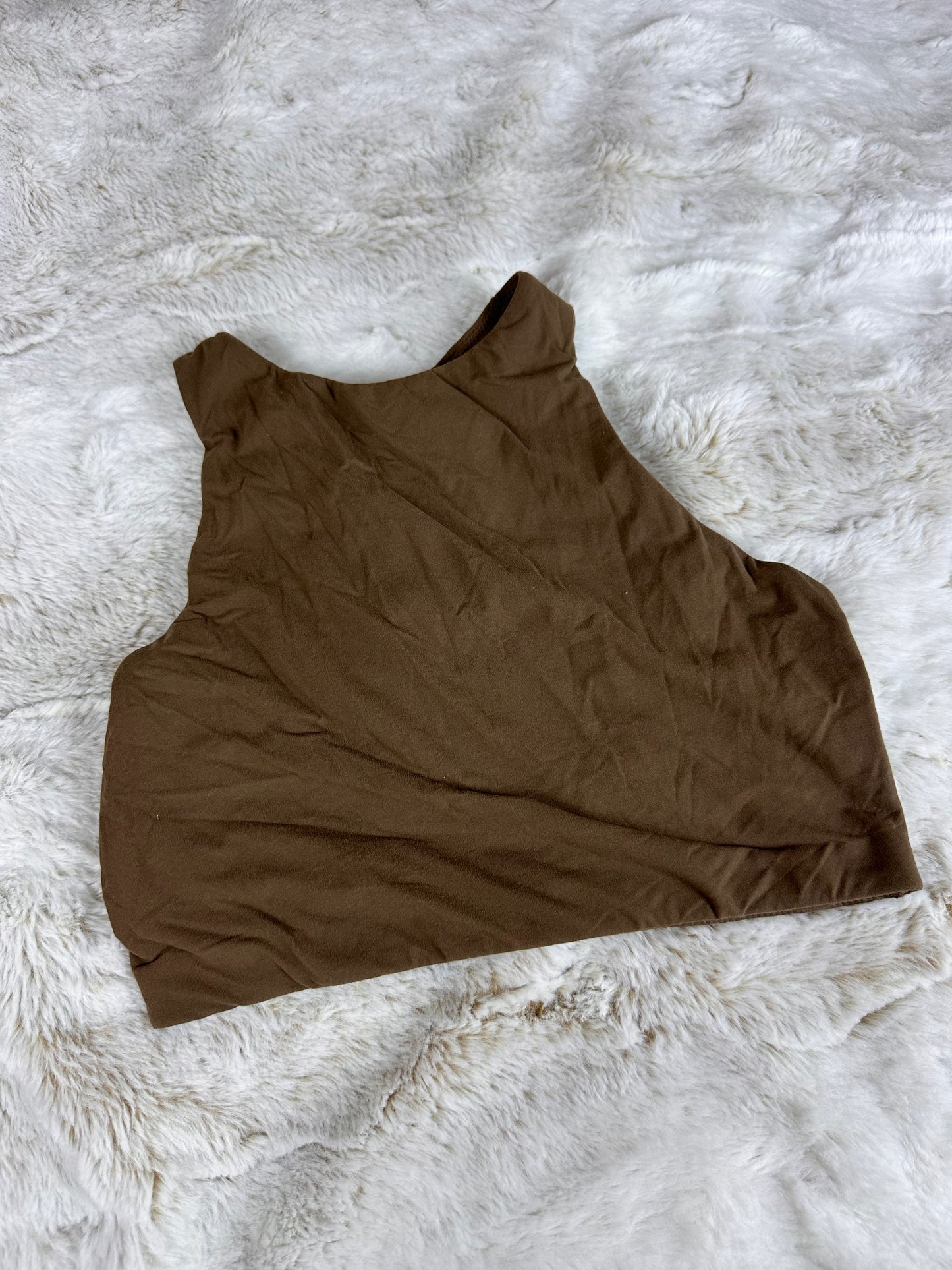 Skims Earthy Brown Sports Bra Top - Small